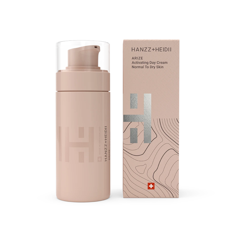 Crema de día ARIZE de HANZZ+HEIDII para piel normal a seca - hidratación intensa y activación celular