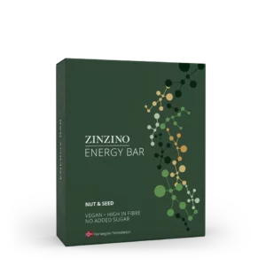 Barrita energética Zinzino de nuez y semillas, vegana, alta en fibra y sin azúcar añadido