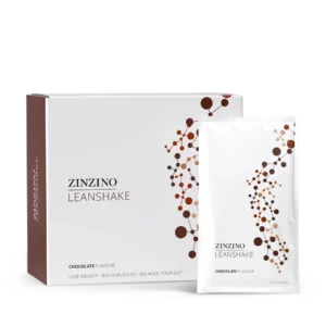 Zinzino LeanShake sabor chocolate - Batido proteico para control de peso y nutrición completa - Envases individuales