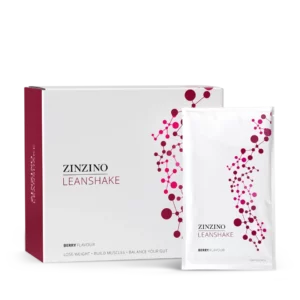 Zinzino LeanShake sabor frutos rojos - Batido nutricional para control de peso y salud intestinal - Porciones individuales
