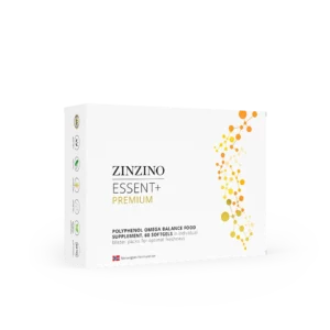 Zinzino Essent+ Premium - 60 cápsulas blandas - Suplemento alimenticio con omega-3 y polifenoles, formulación noruega