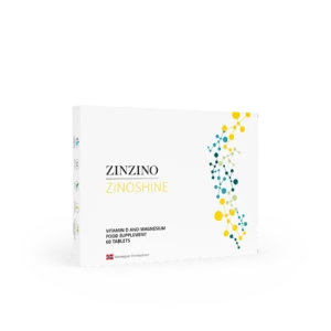 Zinzino Zinoshine - Suplemento de Vitamina D y Magnesio - 60 comprimidos - Formulación noruega para huesos y energía