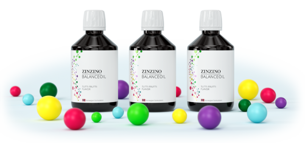 Zinzino BalanceOil Tutti Frutti 300ml - Suplemento Omega-3 con sabor frutal para niños, formulación noruega