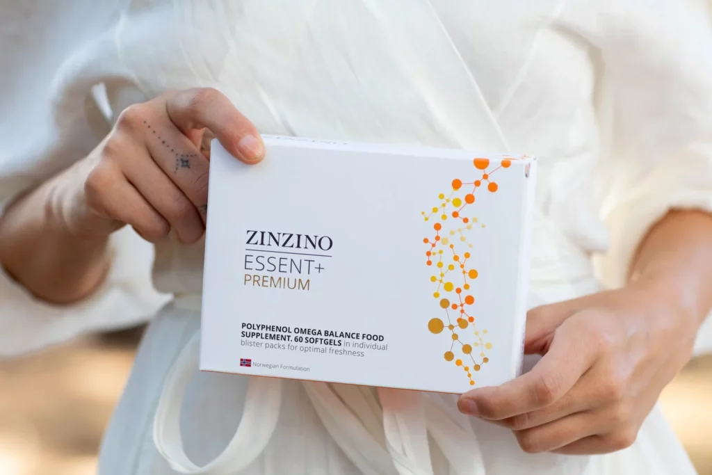 Zinzino Essent+ Premium - suplemento alimenticio con Omega-3 y polifenoles, 60 cápsulas blíster