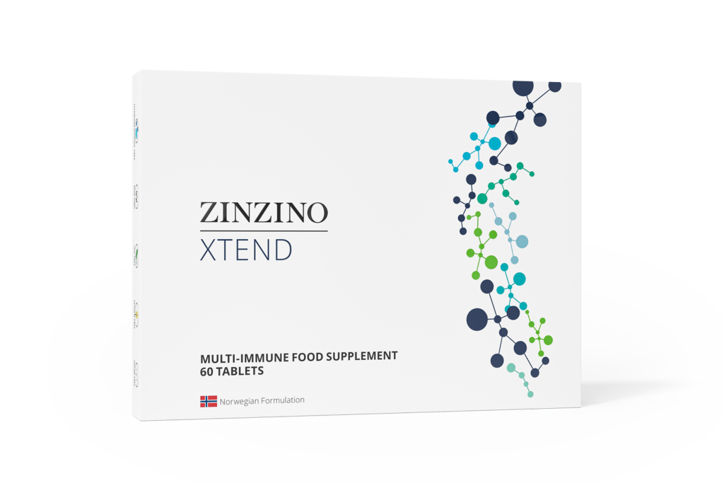 Xtend de Zinzino, suplemento multi-inmune en tableta, 60 unidades, formulación noruega.