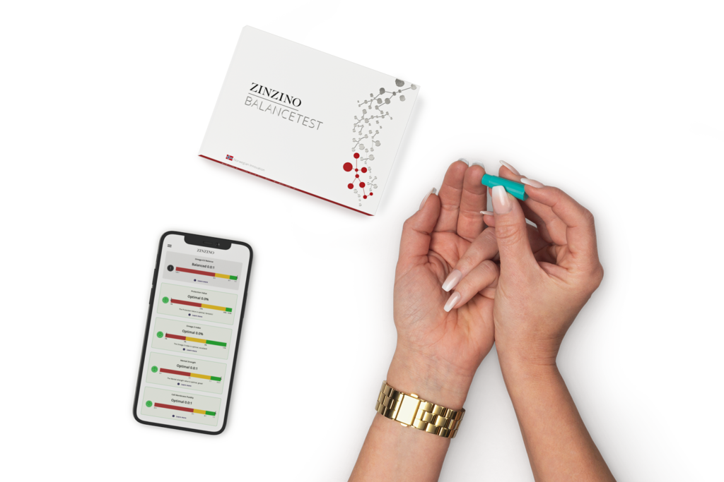 Logo de Zinzino con texto BalanceTest