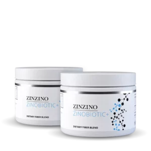 Kit de 2 botes de ZinoBiotic+ de Zinzino - mezcla de fibra dietética y probióticos para salud intestinal