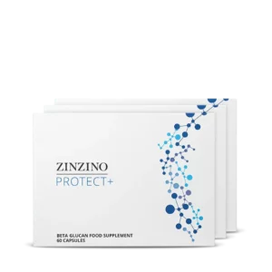 Kit de 3 Protect+ Zinzino - suplemento alimenticio con Beta Glucanos, 60 cápsulas cada uno, apoyo inmunológico premium