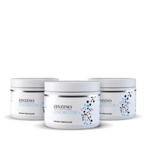 Kit de 3 botes de ZinoBiotic+ de Zinzino - mezcla avanzada de fibra dietética y probióticos para salud intestinal óptima