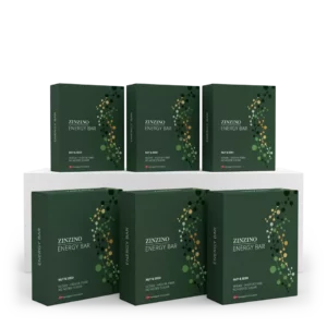 Lote de 6 barritas energéticas Zinzino Energy Bar - veganas, con nueces y semillas, alto contenido en fibra y sin azúcares añadidos. Snack saludable para deportistas y estilo de vida activo.