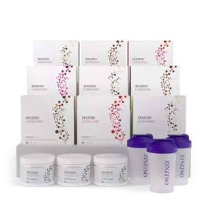 Pack Wellness Zinzino - Programa Integral de Nutrición Incluye: ✔ 9 cajas de LeanShake (batidos proteicos de alta calidad) ✔ 3 botes de Zinobiotic+ (probióticos avanzados para salud intestinal) ✔ 3 cocteleras moradas premium (para preparación perfecta)